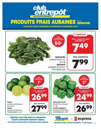 Wholesale Club (QC) Fresh Deals of the Week Flyer November 2 to 8