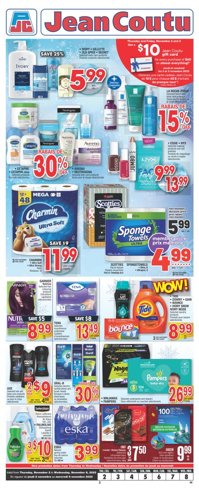 Jean Coutu (NB) Flyer November 3 to 9