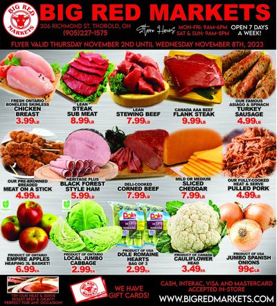 Big Red Markets Flyer November 2 to 8