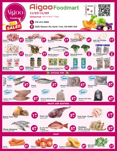 Aigoo Foodmart Flyer November 3 to 9