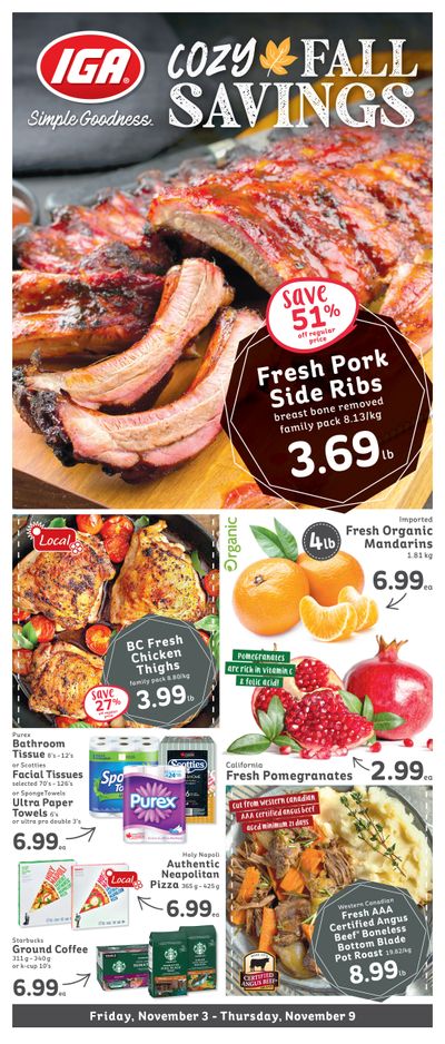 IGA Stores of BC Flyer November 3 to 9