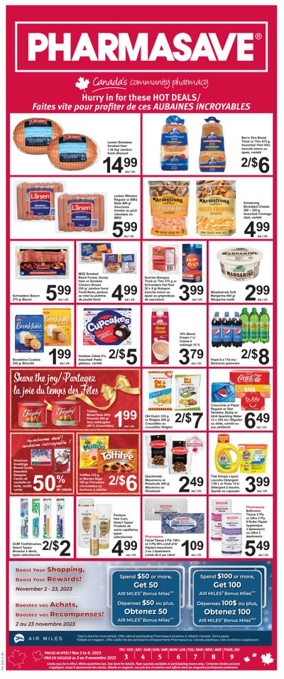 Pharmasave (NB) Flyer November 3 to 9