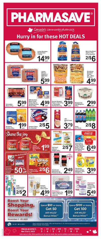 Pharmasave (Atlantic) Flyer November 3 to 9