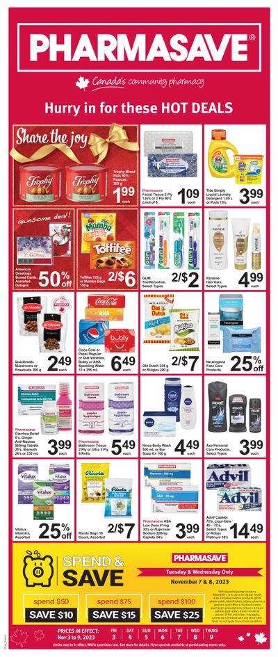 Pharmasave (ON) Flyer November 3 to 9