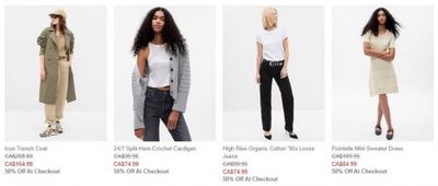 Gap Canada: 50% off Flannels, Sweaters, and Sweatshirts, Extra 50% off Sale, + More