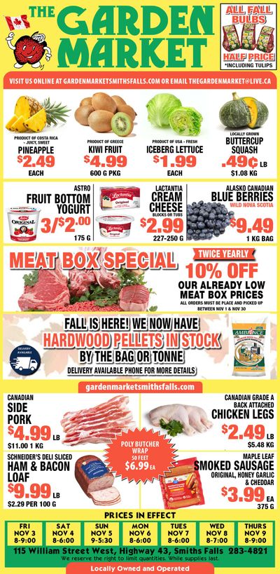 The Garden Market Flyer November 3 to 9