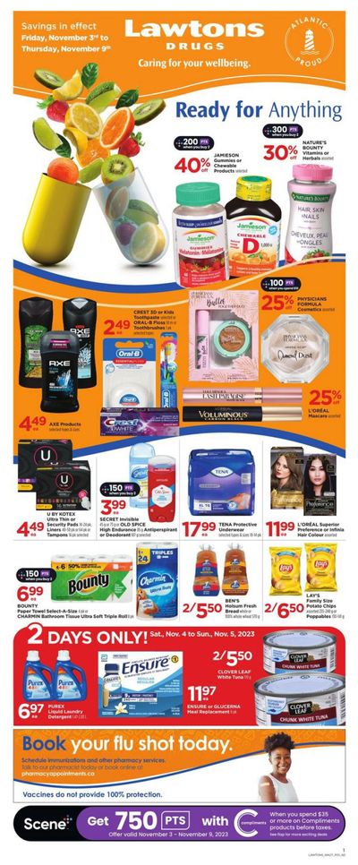 Lawtons Drugs Flyer November 3 to 9