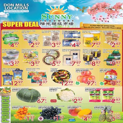 Sunny Foodmart (Don Mills) Flyer November 3 to 9