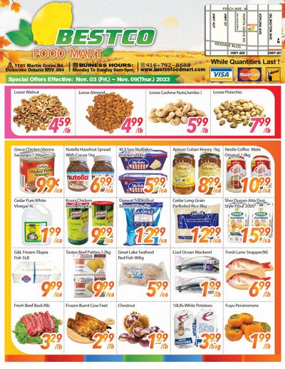 BestCo Food Mart (Etobicoke) Flyer November 3 to 9