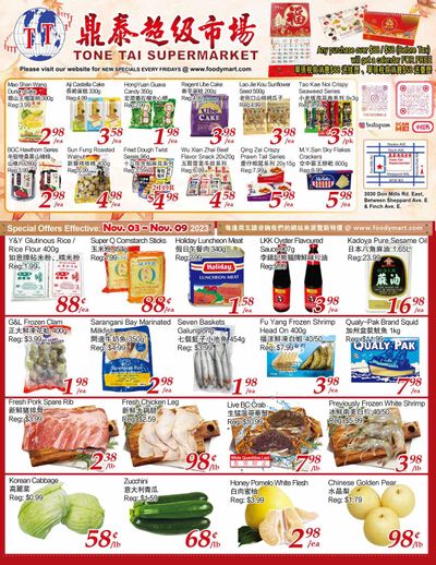 Tone Tai Supermarket Flyer November 3 to 9