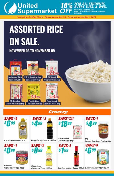 United Supermarket Flyer November 3 to 9