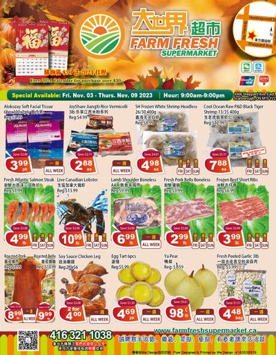 Farm Fresh Supermarket Flyer November 3 to 9