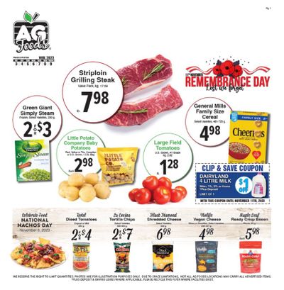 AG Foods Flyer November 3 to 9
