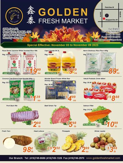 Golden Fresh Market Flyer November 3 to 9
