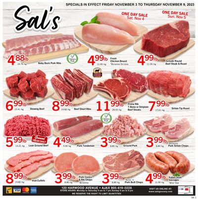 Sal's Grocery Flyer November 3 to 9