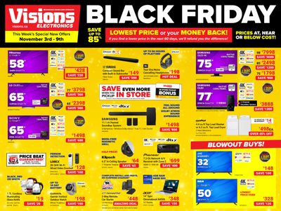 Visions Electronics Flyer November 3 to 9