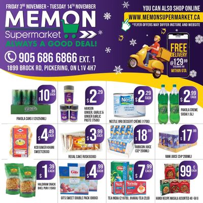 Memon Supermarket Flyer November 3 to 14