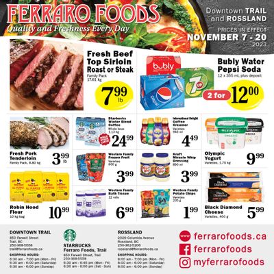 Ferraro Foods Flyer November 7 to 20