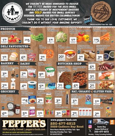 Pepper's Foods Flyer November 7 to 13