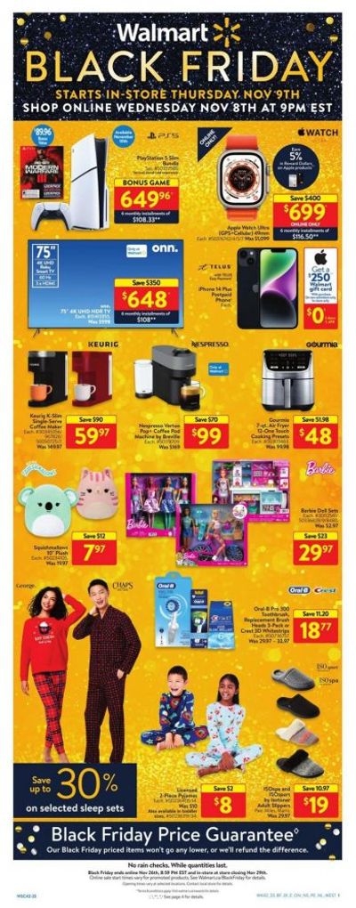Walmart Canada Pre-Black Friday Week 1 Flyer Deals November 8th – 15th