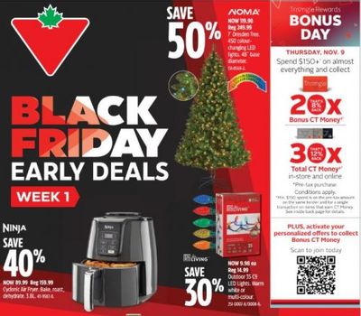 Canadian Tire Pre-Black Friday Week 1 Flyer November 9th – 16th