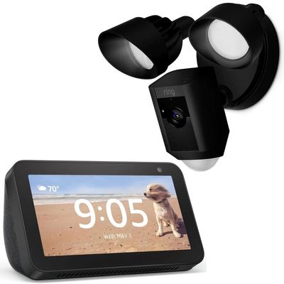 Ring Floodlight IP Cam & Amazon Echo Show 5 - Black/Charcoal On Sale for $ 248.99 ( Save $ 155.00 ) at Best Buy Canada