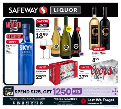 Safeway (BC) Liquor Flyer November 9 to 15