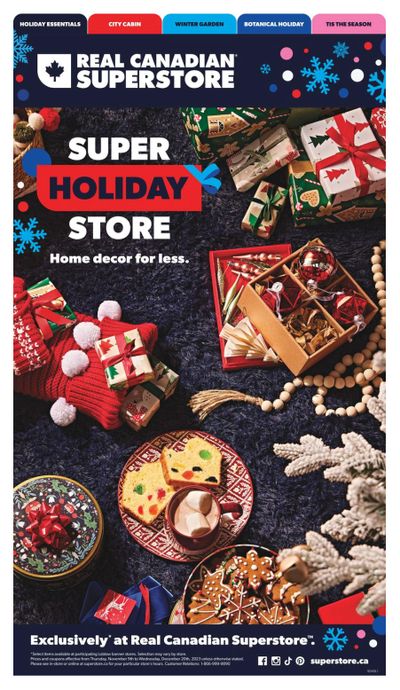 Real Canadian Superstore (West) Holiday Flyer November 9 to December 20