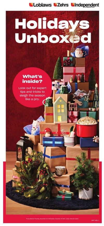 Loblaws (ON) Holiday Flyer November 9 to December 20
