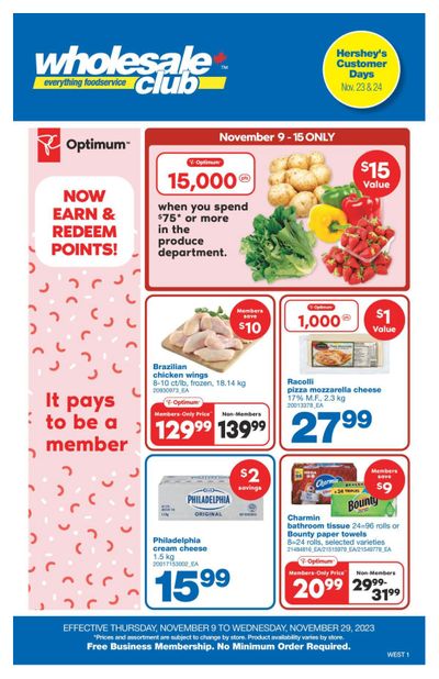 Wholesale Club (West) Flyer November 9 to 29