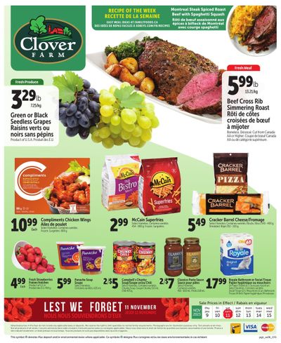 Clover Farm (Atlantic) Flyer November 9 to 15