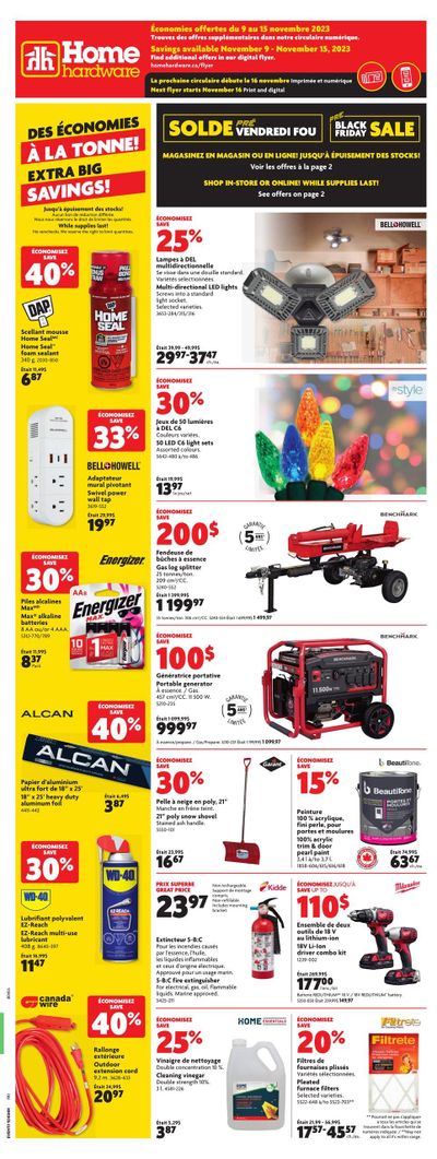 Home Hardware (QC) Flyer November 9 to 15