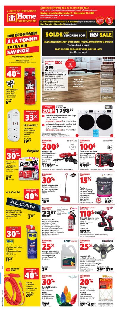 Home Hardware Building Centre (QC) Flyer November 9 to 15