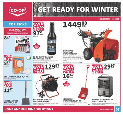 Co-op (West) Home Centre Flyer November 9 to 15