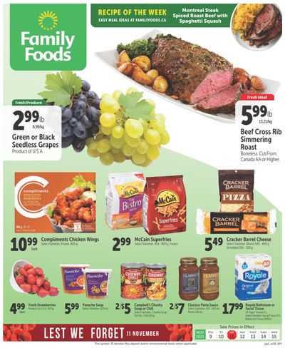 Family Foods Flyer November 9 to 15