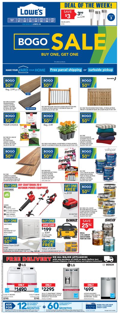 Lowe's Flyer May 21 to 27