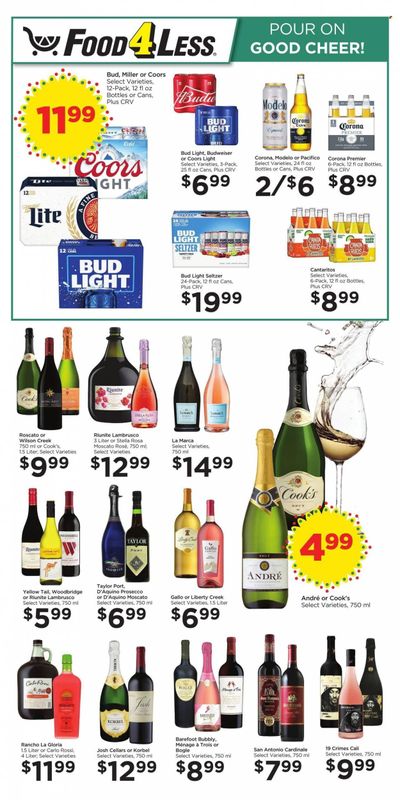 Food 4 Less (CA) Weekly Ad Flyer Specials November 8 to December 5, 2023