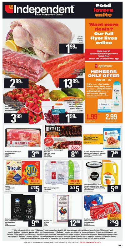 Independent Grocer (West) Flyer May 21 to 27