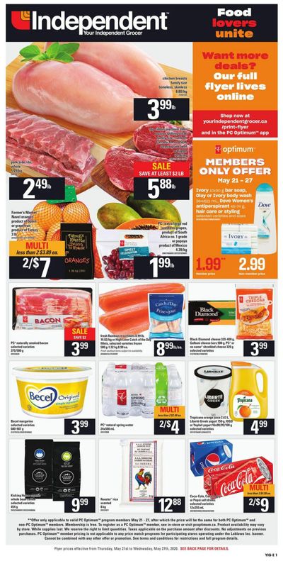 Independent Grocer (ON) Flyer May 21 to 27