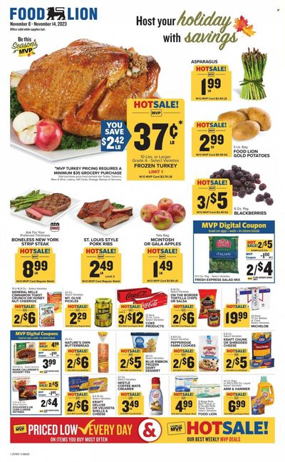 Food Lion (VA) Weekly Ad Flyer Specials November 8 to November 14, 2023