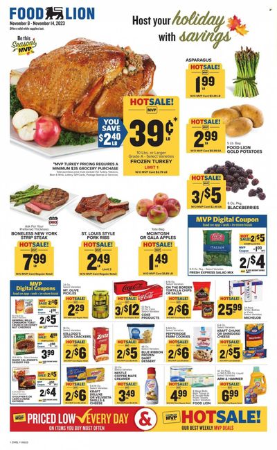 Food Lion (WV) Weekly Ad Flyer Specials November 8 to November 14, 2023
