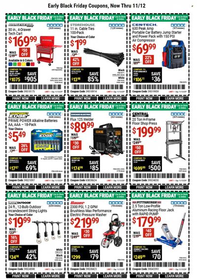 Harbor Freight Weekly Ad Flyer Specials October 31 to November 12, 2023