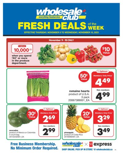 Wholesale Club (Atlantic) Fresh Deals of the Week Flyer November 9 to 15
