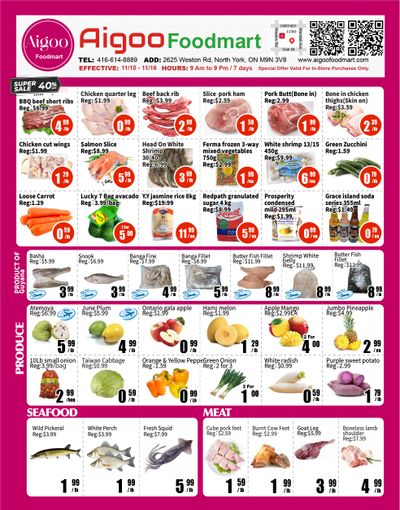 Aigoo Foodmart Flyer November 10 to 16