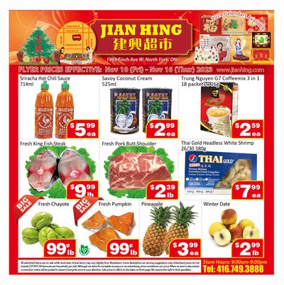 Jian Hing Supermarket (North York) Flyer November 10 to 16