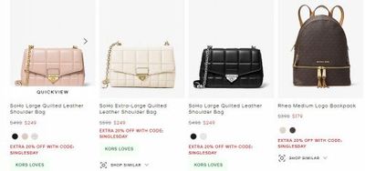 Michael Kors Canada Early Black Friday Deals: Take an Extra 20% off Select Styles with Pomo Code