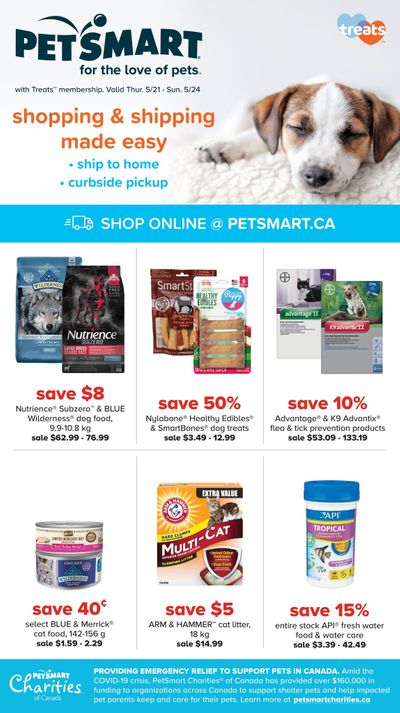 PetSmart Treats Membership Flyer May 21 to 24