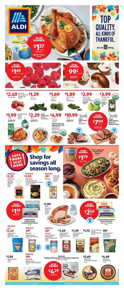 ALDI (MA) Weekly Ad Flyer Specials November 8 to November 14, 2023