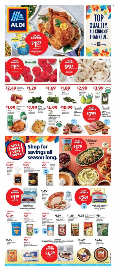 ALDI (MI) Weekly Ad Flyer Specials November 8 to November 14, 2023