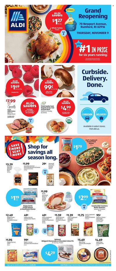 ALDI (RI) Weekly Ad Flyer Specials November 8 to November 14, 2023